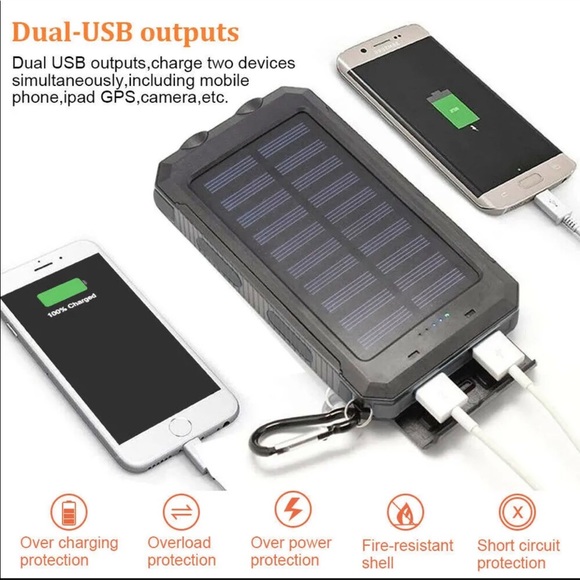 solar power Other - POWERFUL USB Portable Charger,Solar PowerBank,Cell Phone,Laptop, FLASHlight
